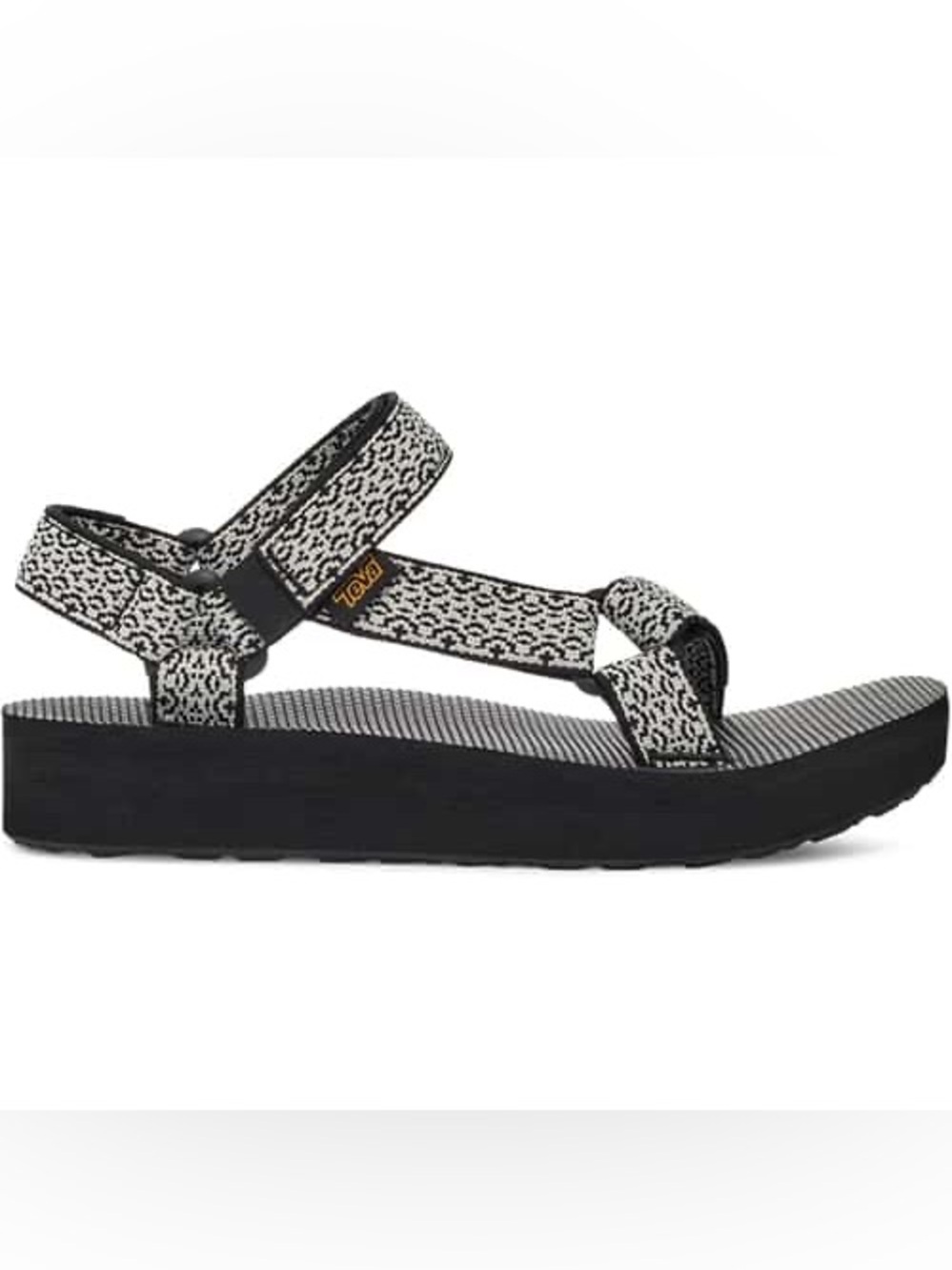 Teva Midform Universal Platform Sandals Black White Size 10 Women’s Athletic